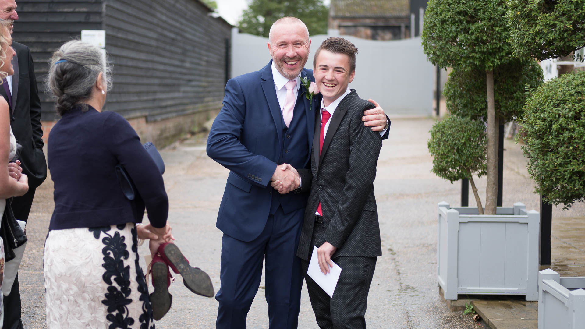 A welcome handshake at All Manor of Events, Henley, Heffs Photography,