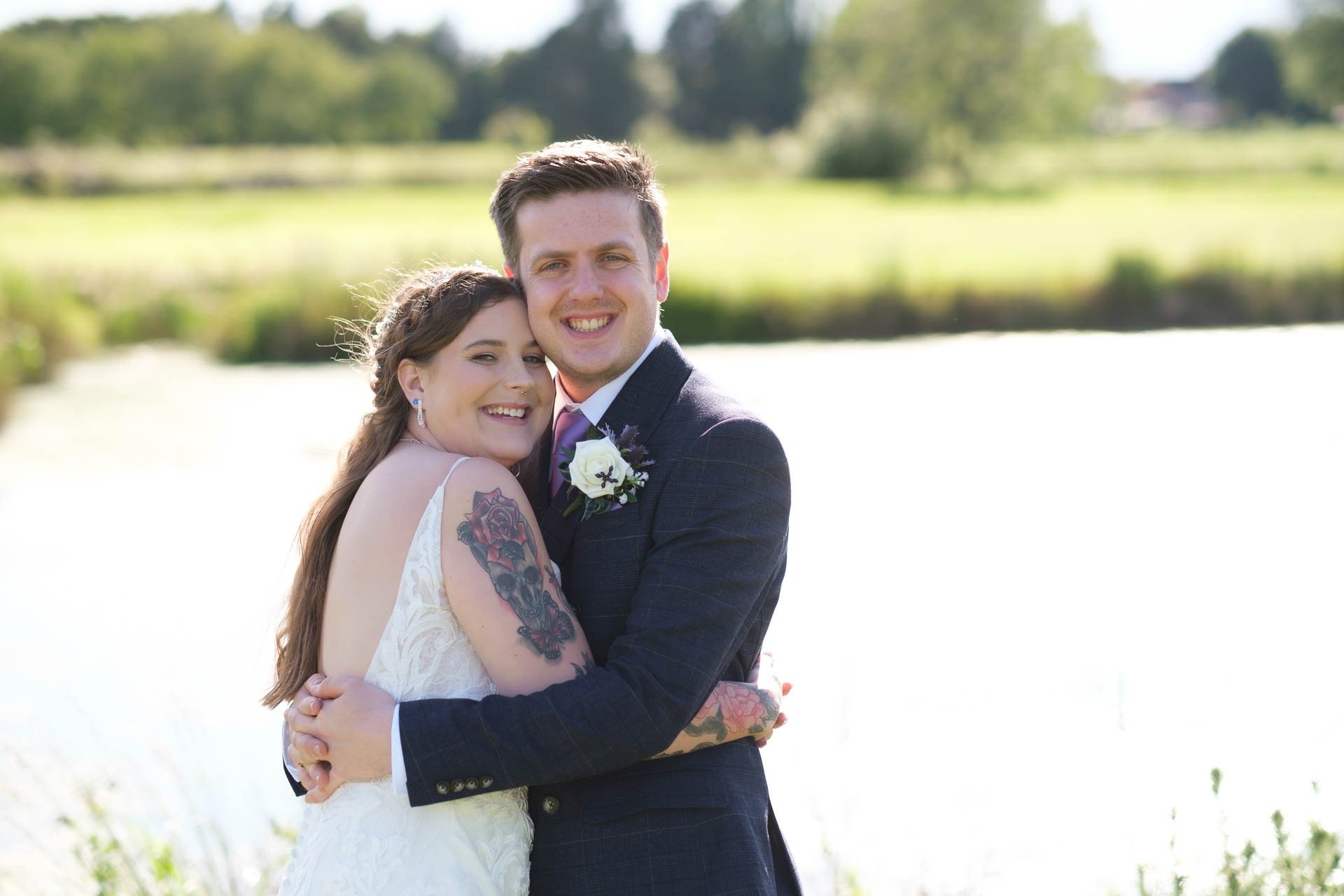 Couple kissing with a beautiful sunset at All Manor of Events Heffs Photography