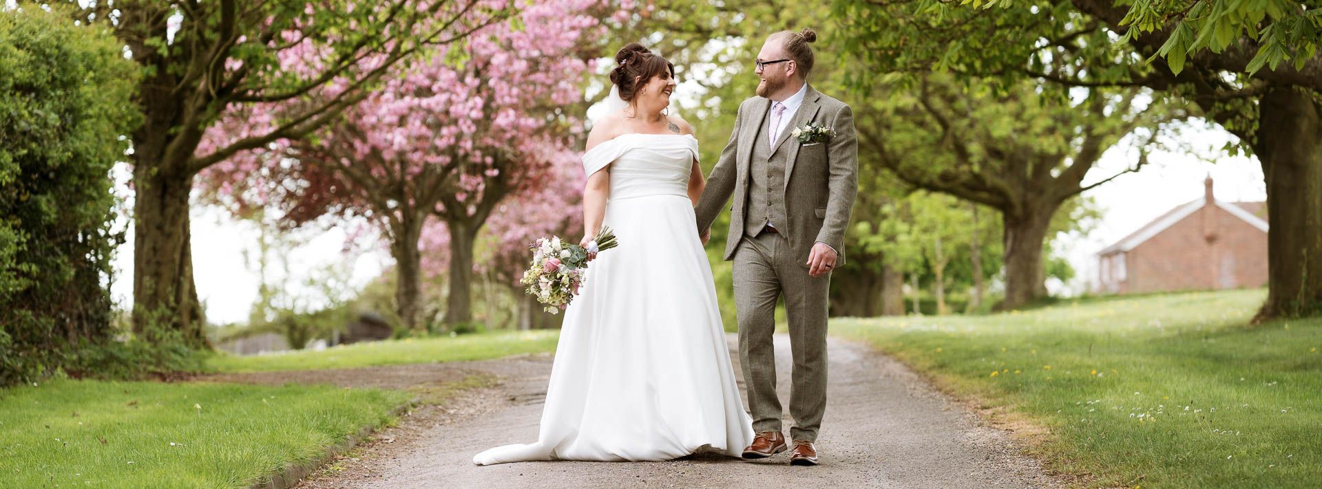 Paige and Jordan with a sunset at Manor Farm Heffs Photography