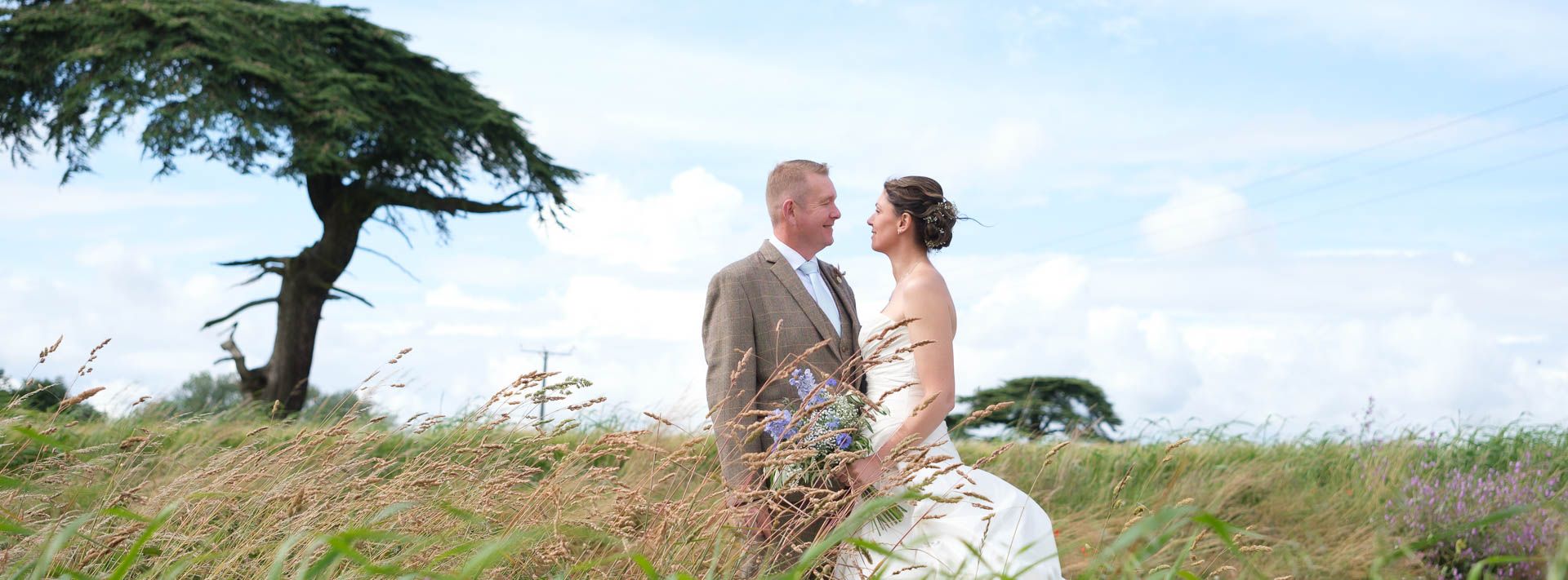 Paige and Jordan with a sunset at Manor Farm Heffs Photography